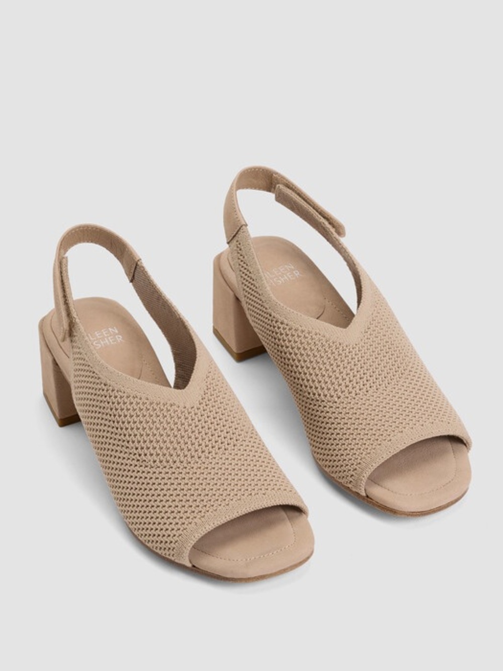 EILEEN FISHER TRUDY RECYCLED KNIT STRECH SANDAL